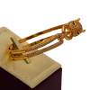 Panther Empress – Gold Plated Luxury Bangle with Pave Crystals