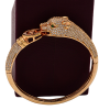 Luxury Panther-Head Gold-Plated Zirconia Bracelet – Statement Jewelry